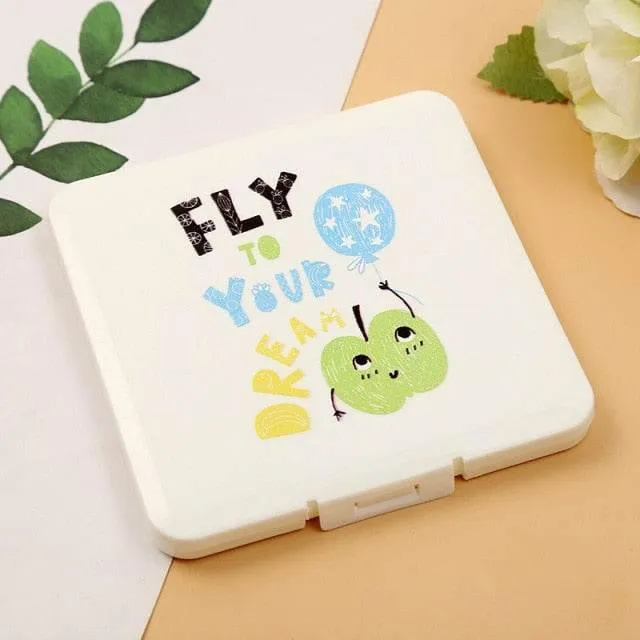 Cartoon Mask Storage Box - Cute Organizer for Masks